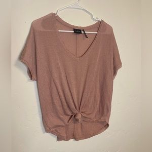 Urban Outfitter rose colored short sleeve top in X-small